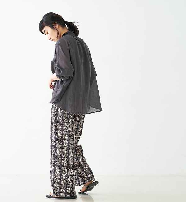 collex「ブロックプリント風 ボタニカルプリントパンツ」|その他|