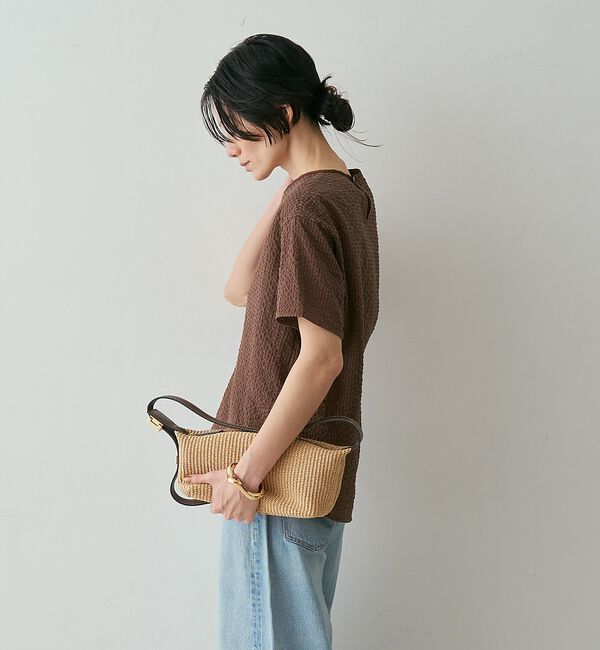 qualite「【セットアップ対応】シアーギンガムブラウス」|シャツ・ブラウス|