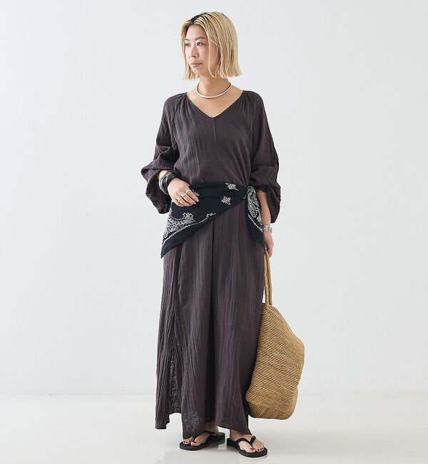 The Store by C' 「【COCUCA】パフスリーブドレス」|ワンピース|