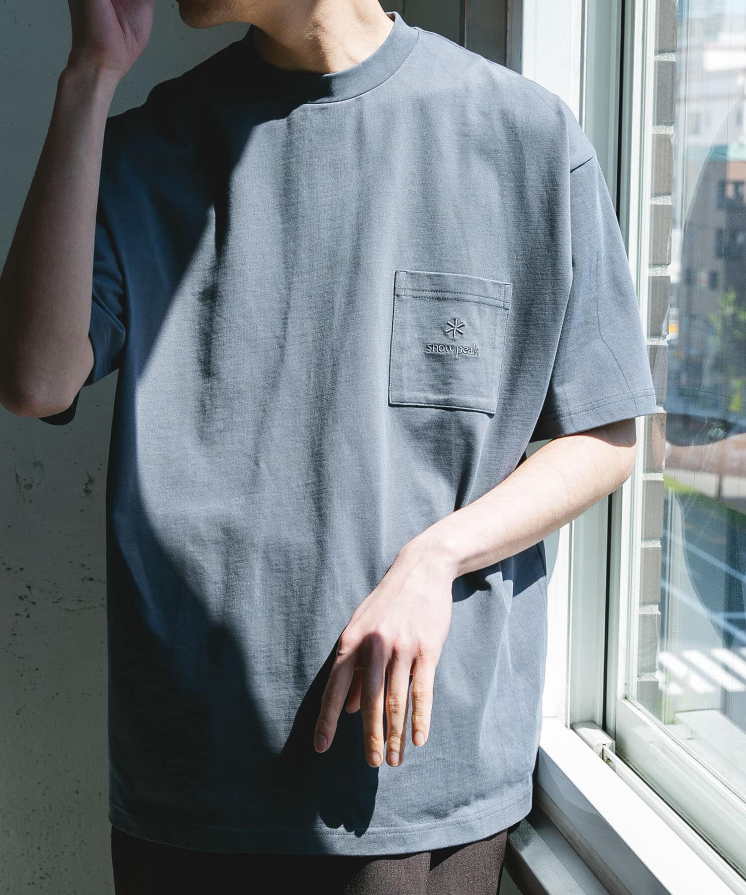 URBAN RESEARCH DOORS「『別注』Snow Peak Apparel&times;DOORS　POCKET LOGO SHORT-SLEEVE T-SHIRTS」|Tシャツ・カットソー|