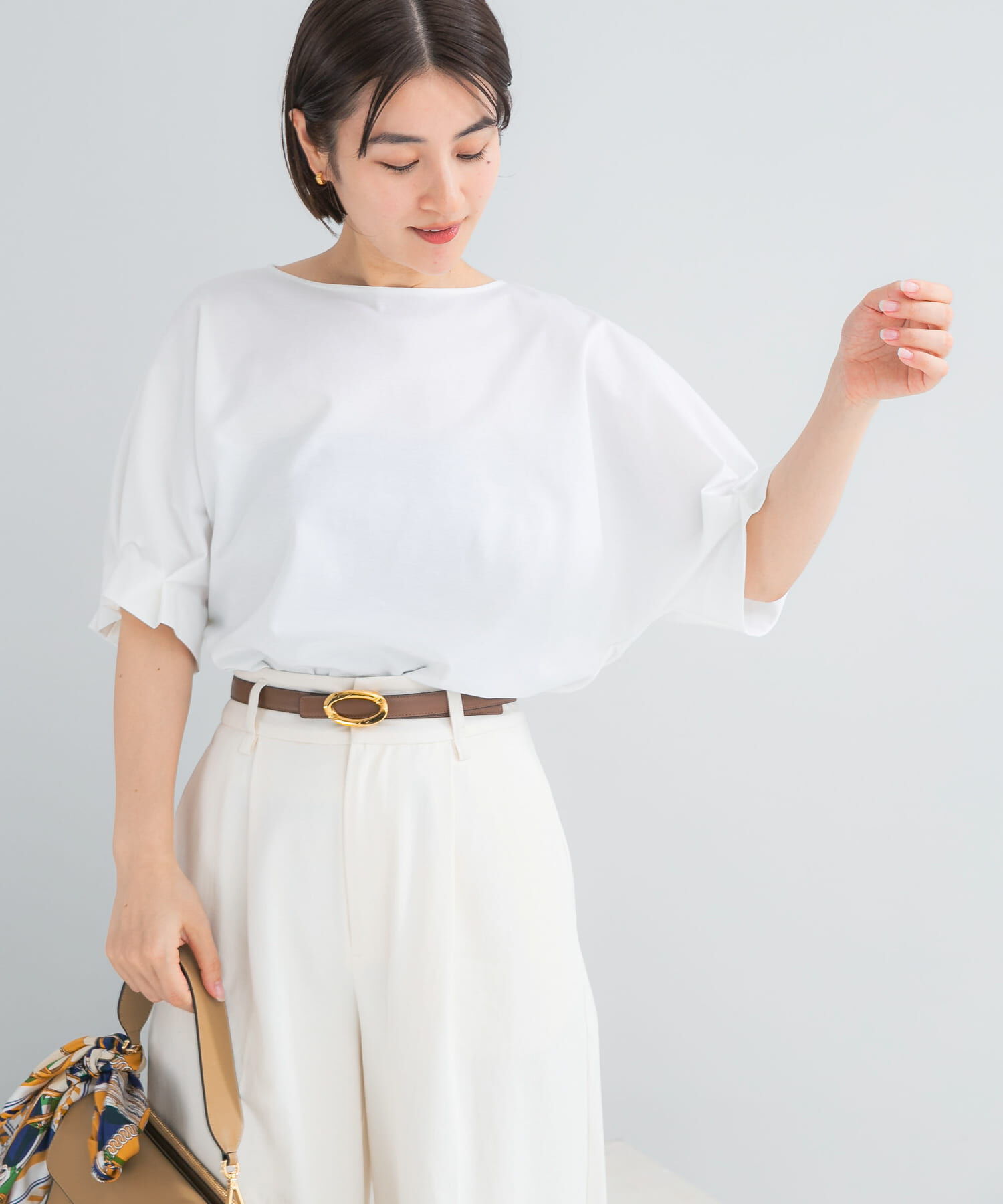 URBAN RESEARCH ROSSO「UVカットクールタッチタックスリーブプルオーバー」|Tシャツ・カットソー|