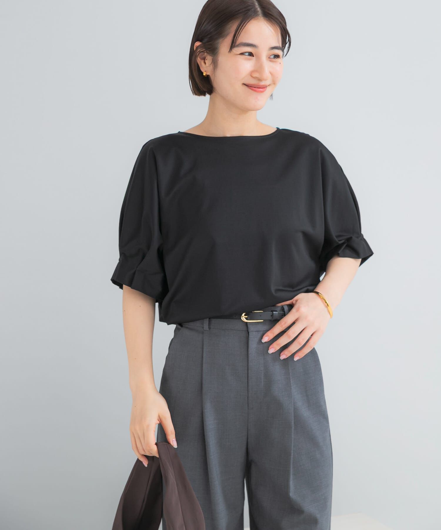 URBAN RESEARCH ROSSO「UVカットクールタッチタックスリーブプルオーバー」|Tシャツ・カットソー|