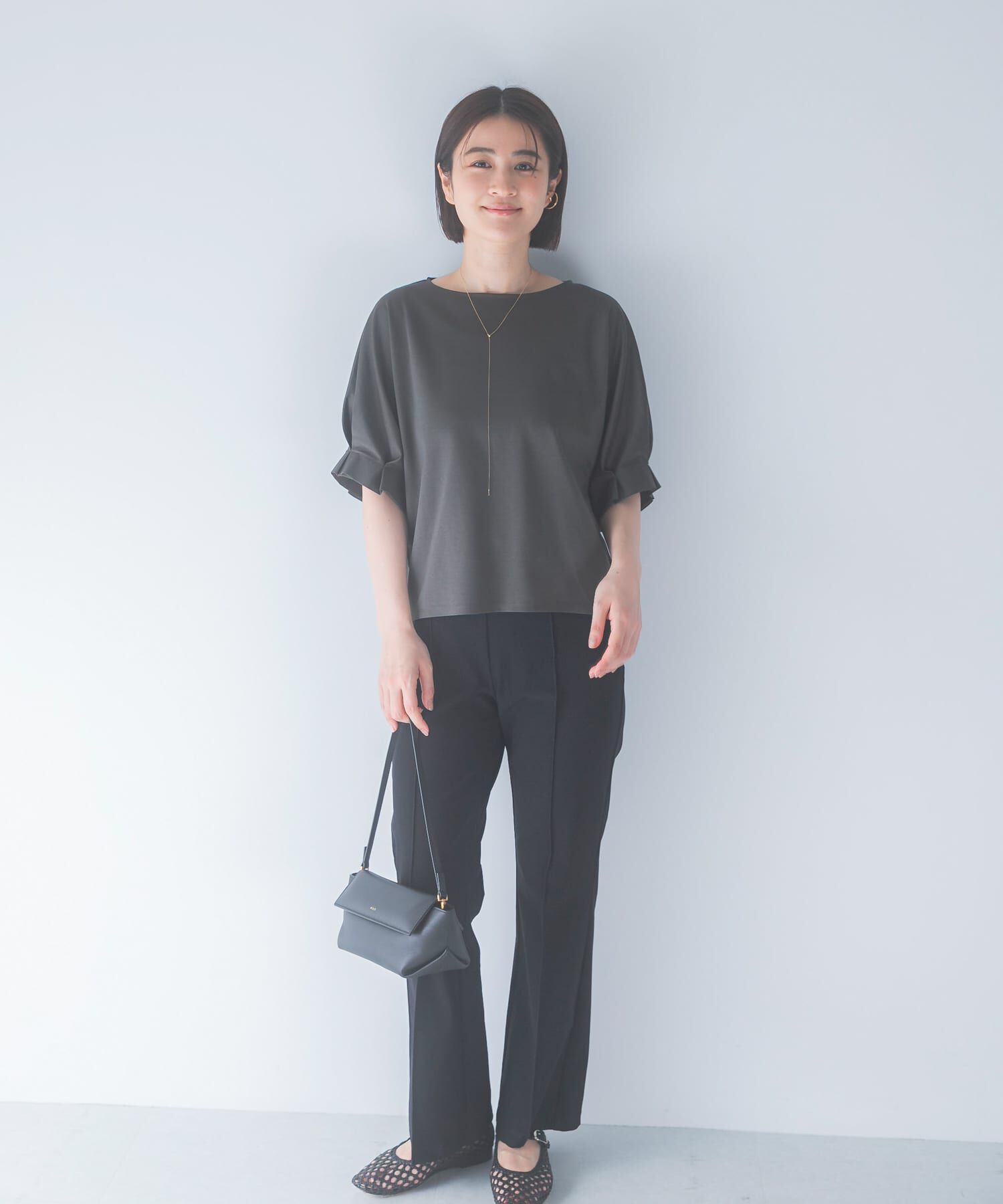 URBAN RESEARCH ROSSO「UVカットクールタッチタックスリーブプルオーバー」|Tシャツ・カットソー|