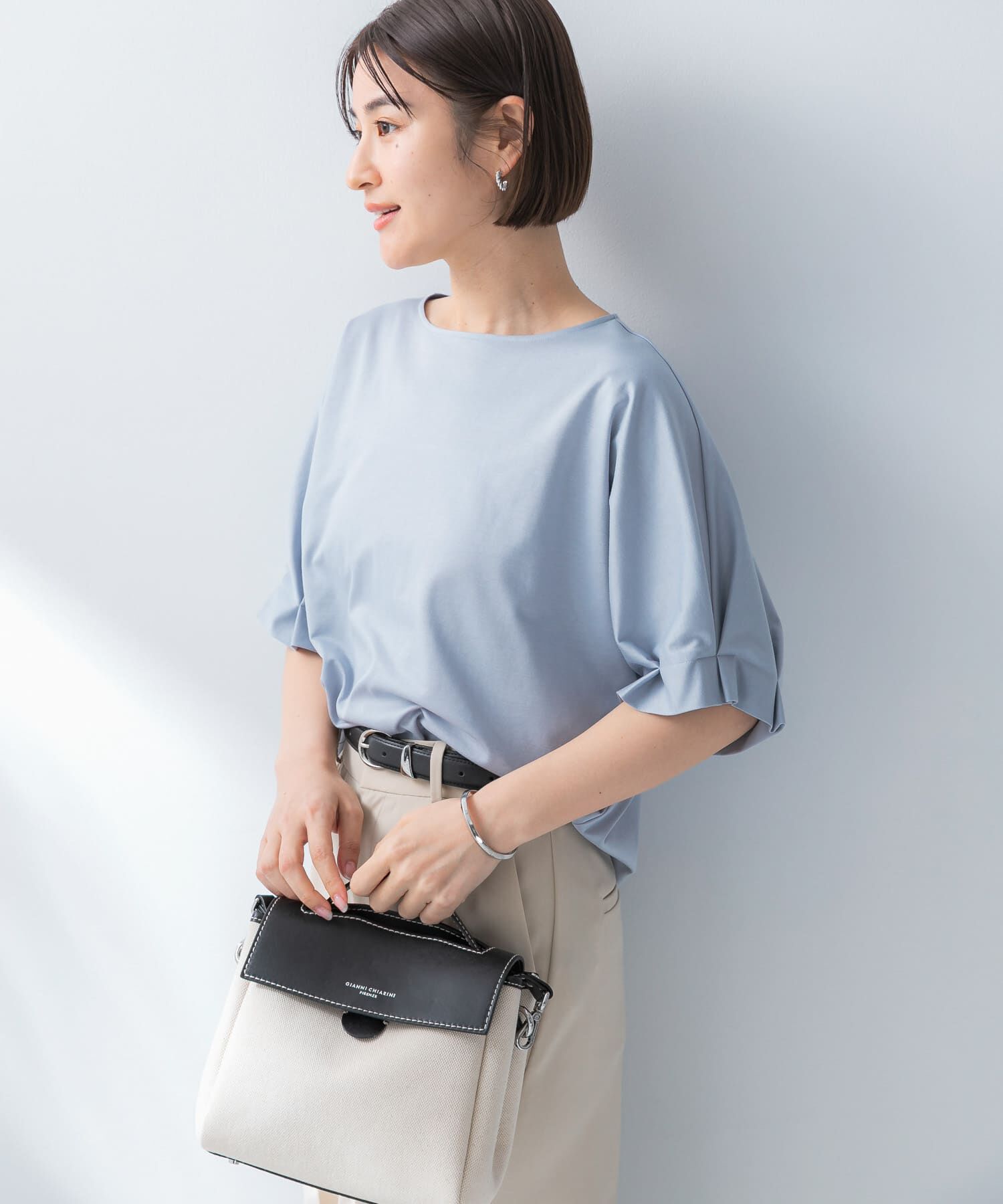 URBAN RESEARCH ROSSO「UVカットクールタッチタックスリーブプルオーバー」|Tシャツ・カットソー|
