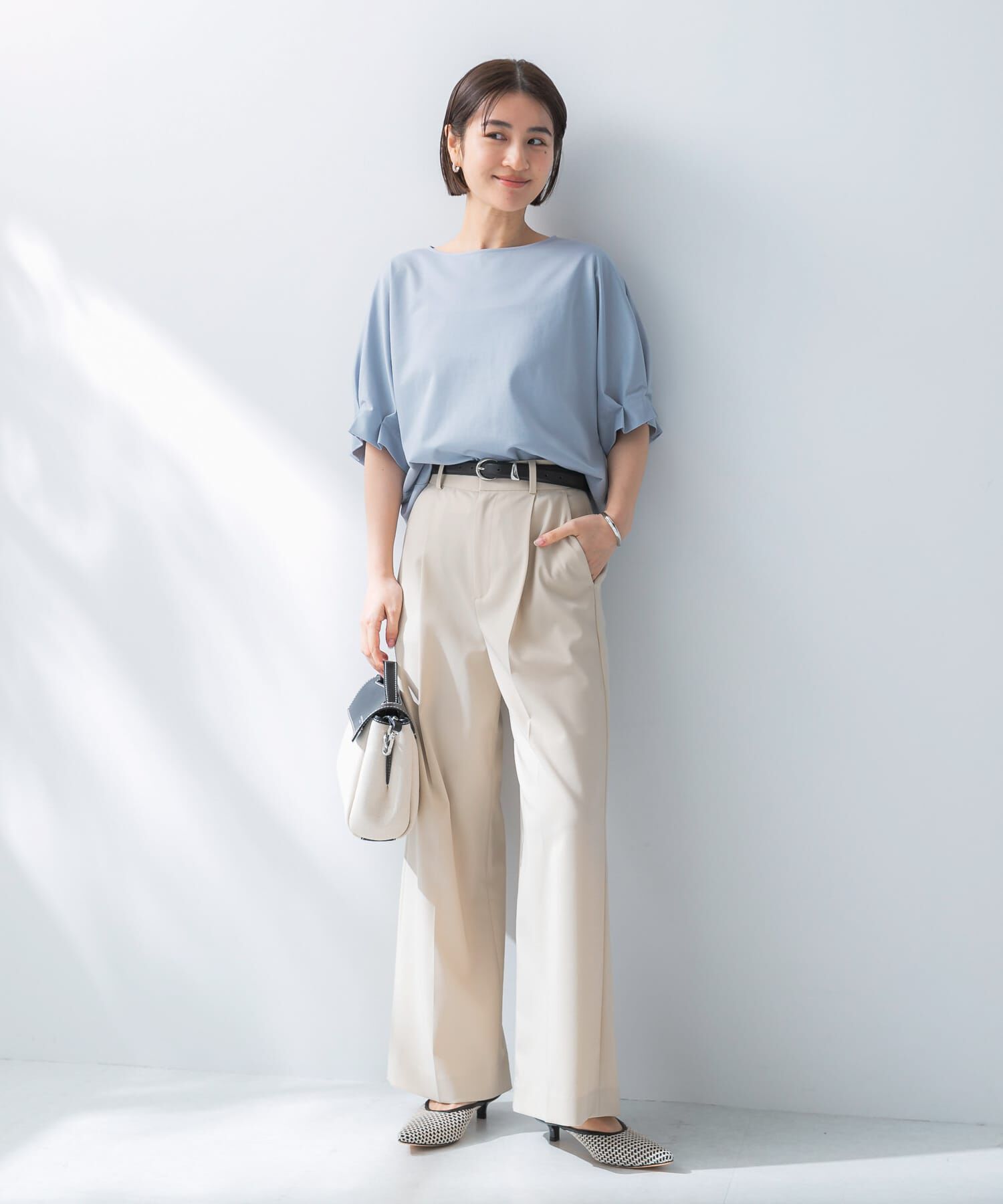 URBAN RESEARCH ROSSO「UVカットクールタッチタックスリーブプルオーバー」|Tシャツ・カットソー|