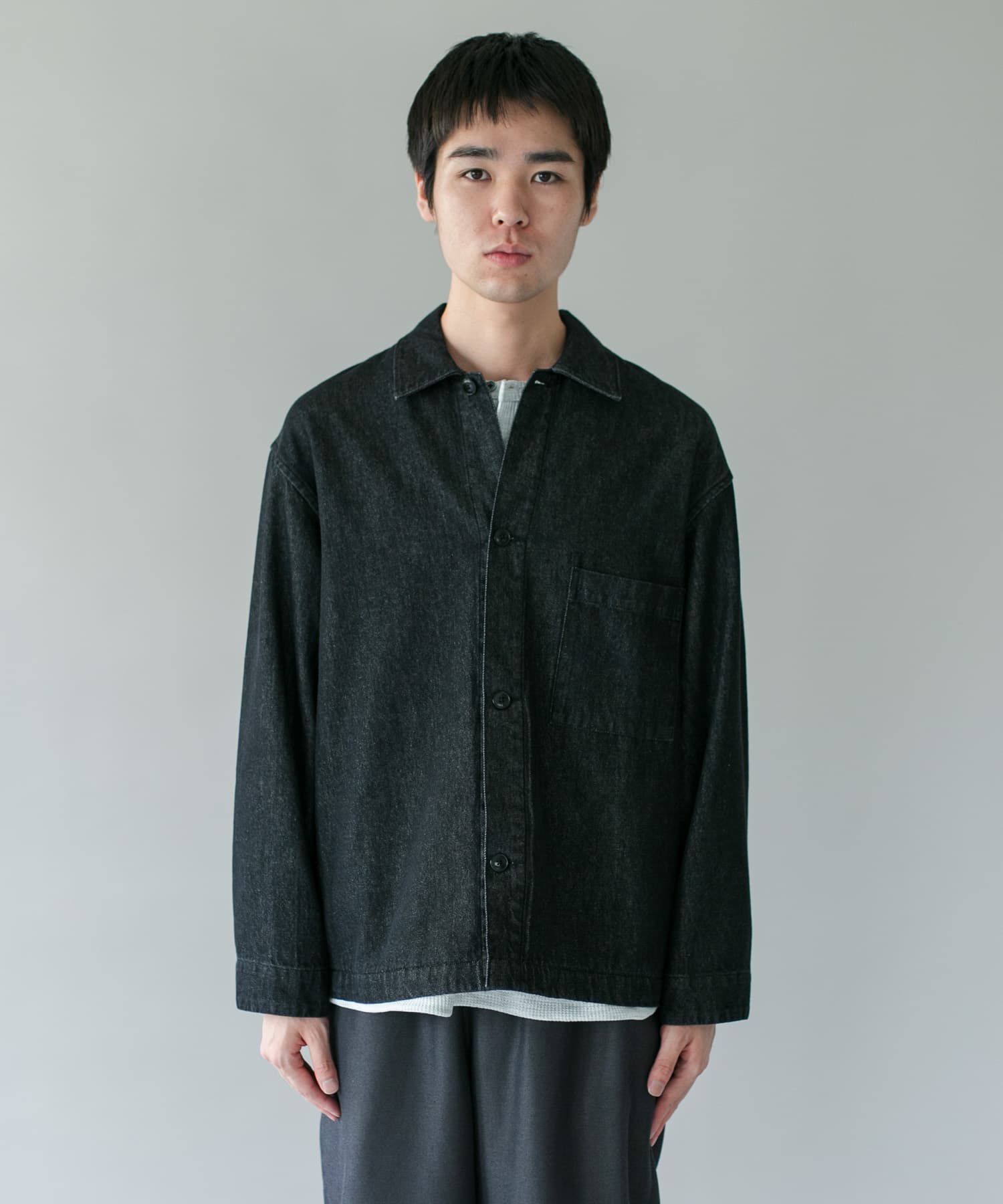 URBAN RESEARCH DOORS「デニムシャツカバーオール」|デニムジャケット|
