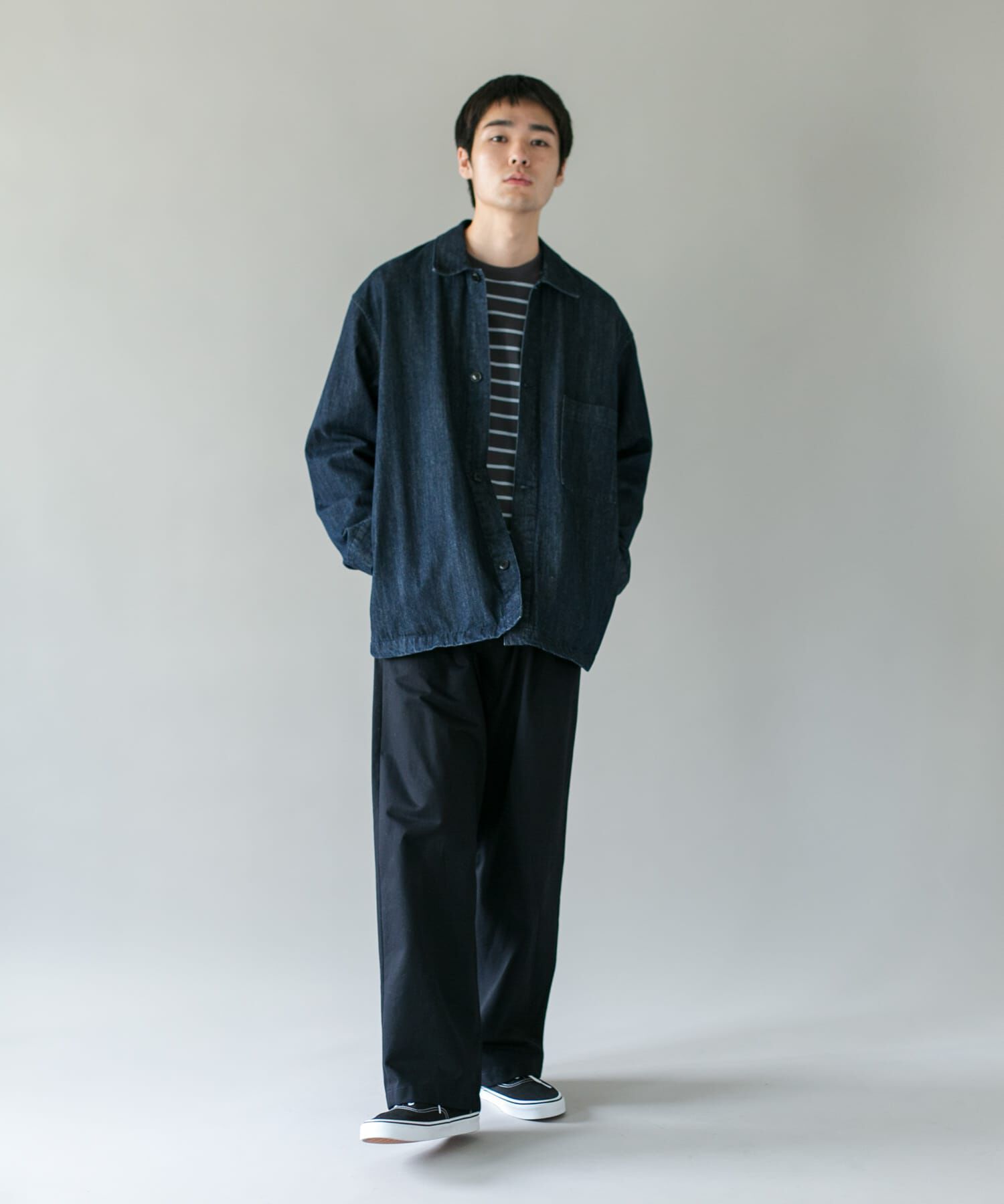 URBAN RESEARCH DOORS「デニムシャツカバーオール」|デニムジャケット|