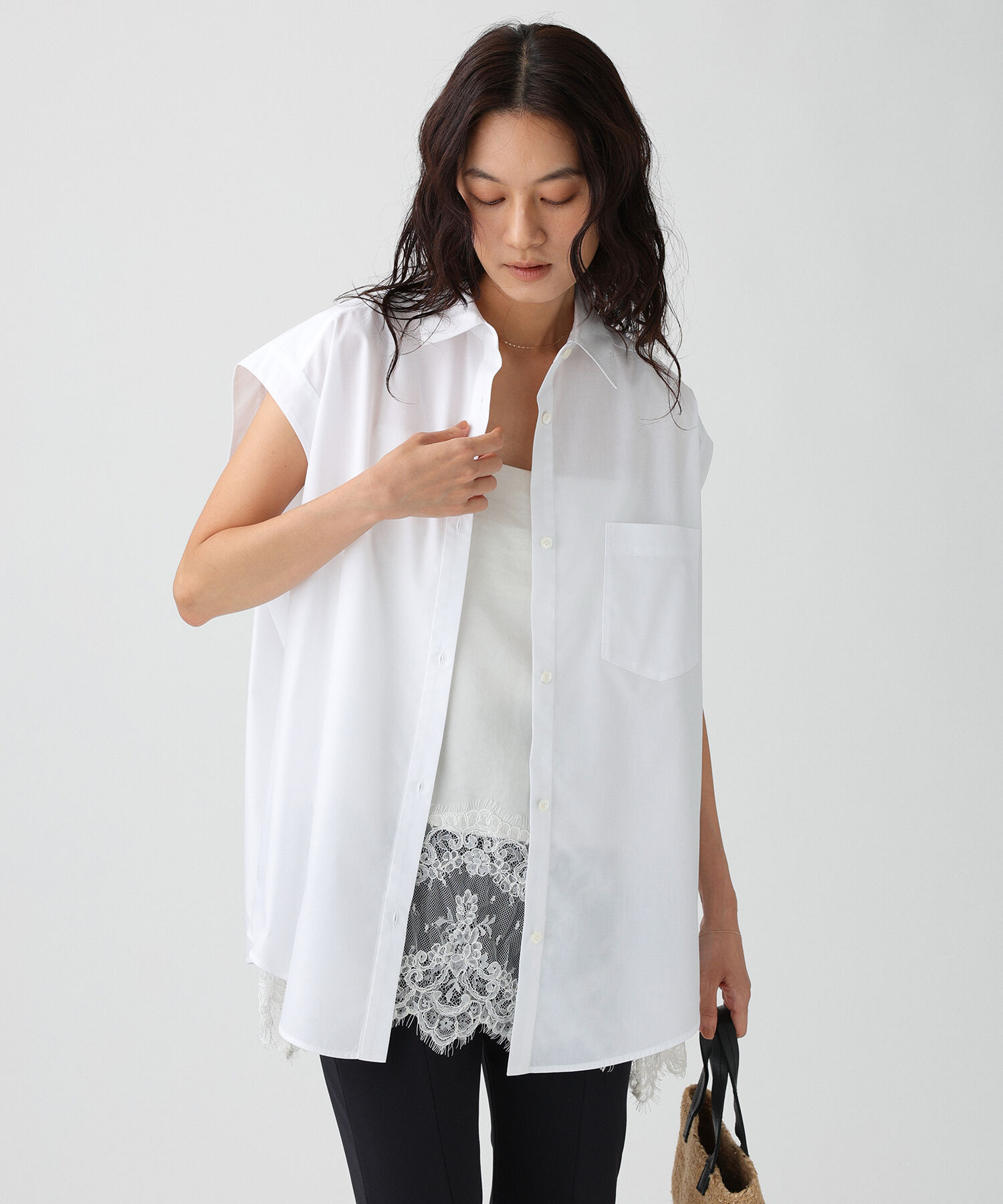 BABYLONE「ノースリフォルムシャツ」|シャツ・ブラウス|