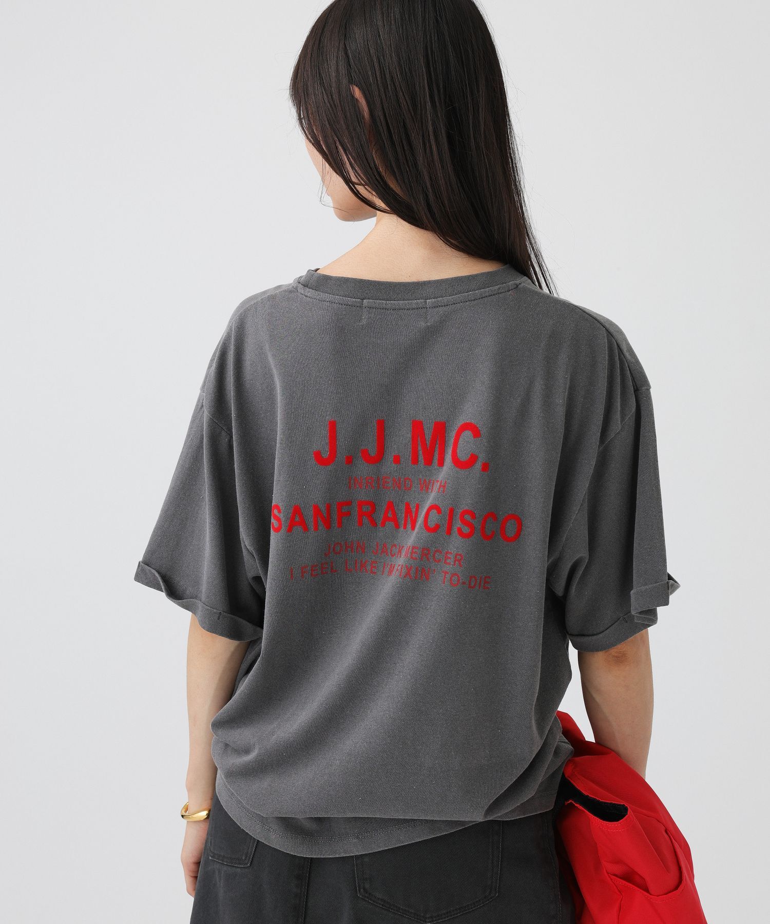  「【J.J. Mercer】ロールアップロゴT」|Tシャツ・カットソー|
