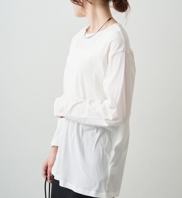  「【春カラーで登場！】コットンシアーカットソー」|Tシャツ・カットソー|