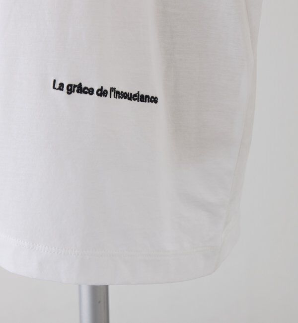  「シルケットロゴプリント&times;刺繍Tシャツ」|Tシャツ・カットソー|