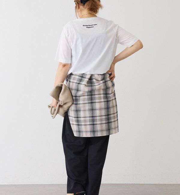 「シルケットロゴプリント&times;刺繍Tシャツ」|Tシャツ・カットソー|