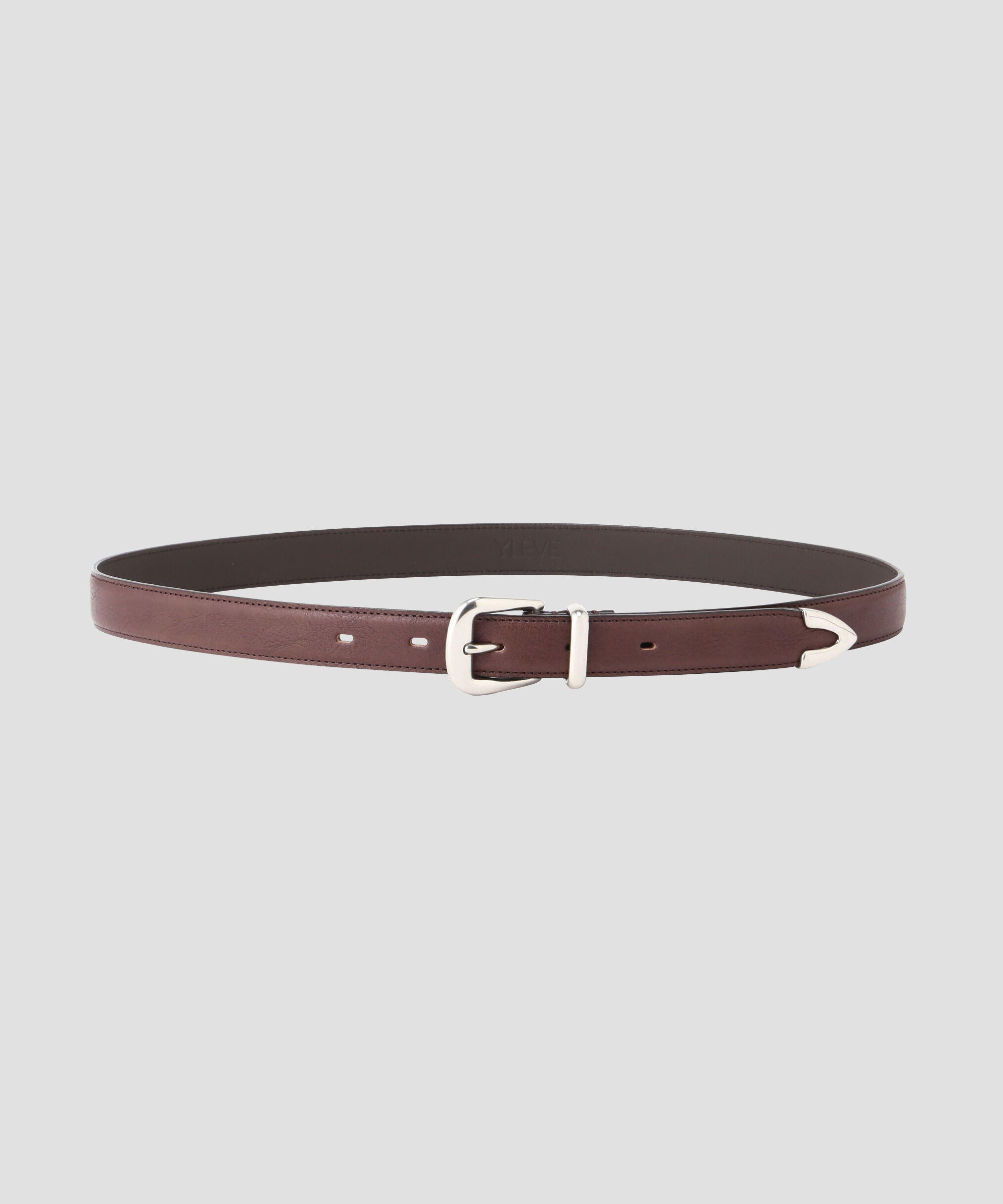 YLEVE 「YLEVE / LEATHER WESTERN BELT」|ベルト|ブラウン