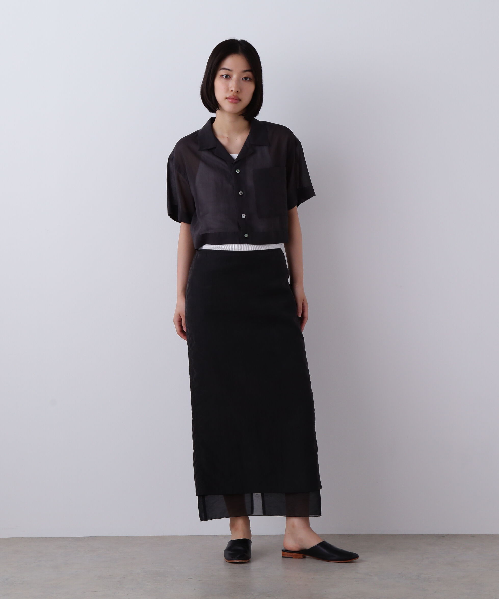 YLEVE 「YLEVE / COTTON VOILE LAWN SHORT SLEEVE SHIRT」|シャツ・ブラウス|