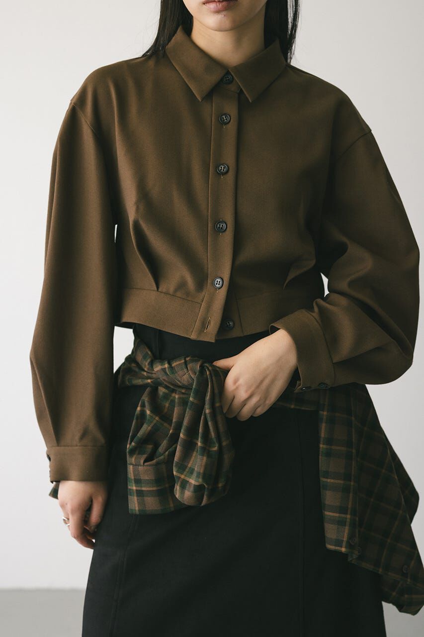 STYLEMIXER「メランジショートシャツ」|シャツ・ブラウス|BRN