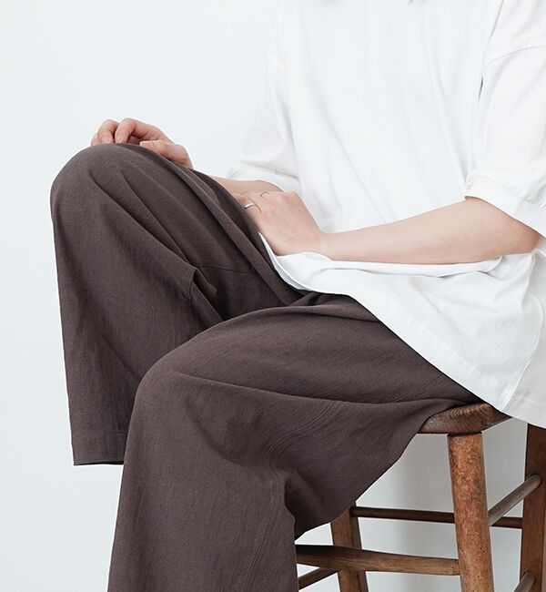 休日と詩「サニーサイドパンツ」|その他|ブラウン