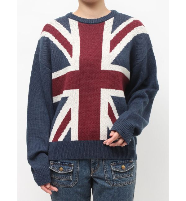 jouetie「UnionJackジャガードルーズニット」|ニット・セーター|