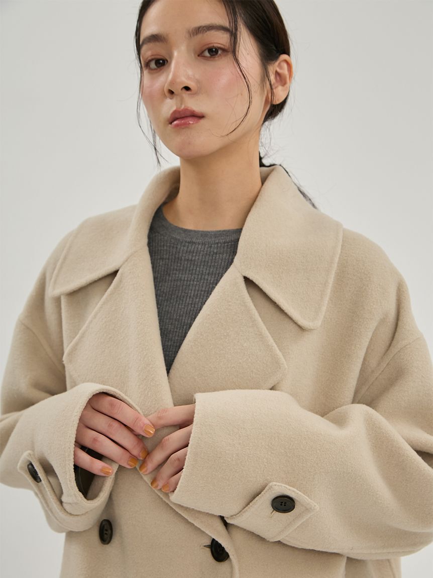 Mila Owen「ビックカラーピーコート」|ピーコート|