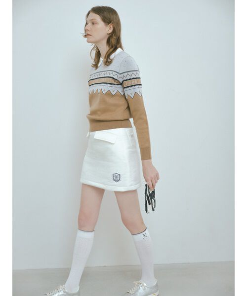 CELFORD「【CELFORD GOLF】　ロゴジャガードニットプルオーバー」|その他|