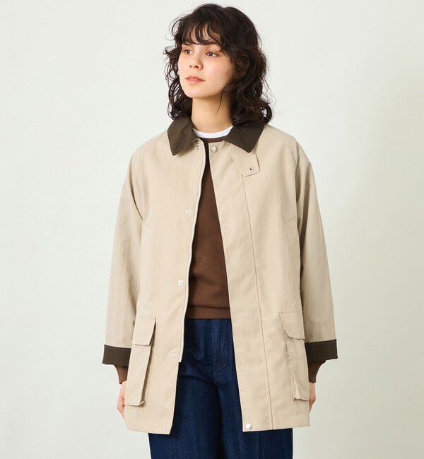 MACKINTOSH PHILOSOPHY「GREY LABEL 【SOMERFORD（サマーフォード）】ライトタフタ製」|ステンカラーコート|ベージュ