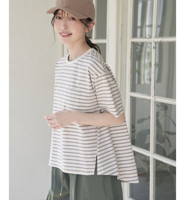ikka「コットンUSA半袖ポケットTシャツ」|Tシャツ・カットソー|