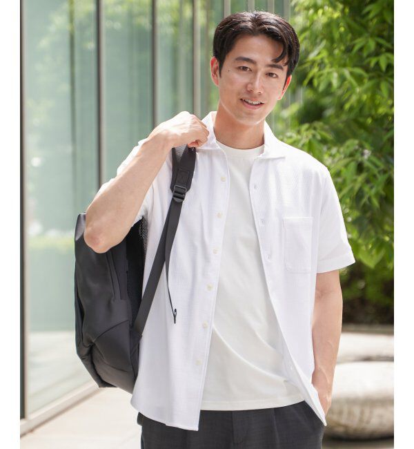 IKKA LOUNGE「【吸水速乾／イージーケア】アーバンドライ フルオープンポロシャツ」|Tシャツ・カットソー|