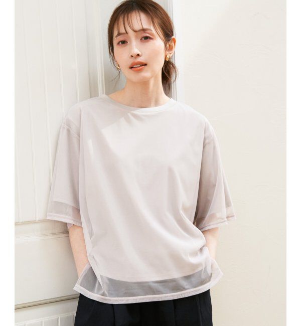 ikka「チュールレイヤードプルオーバー」|その他|ライトグレー