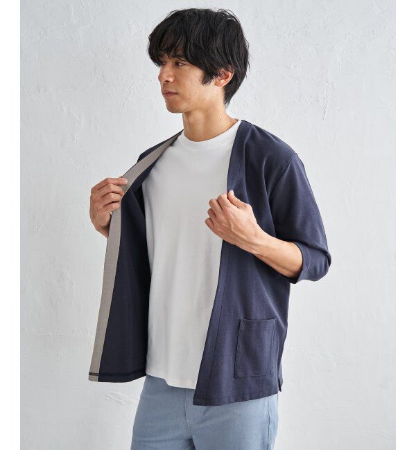 ikka「【抗菌防臭】GOKU楽冷感7分袖カーディガン」|カーディガン|