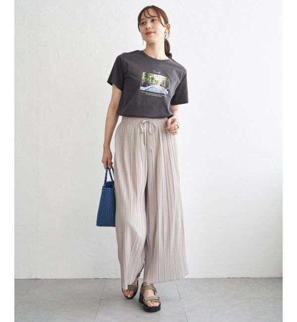 ikka「冷感ロゴフォトプリントTシャツ」|Tシャツ・カットソー|