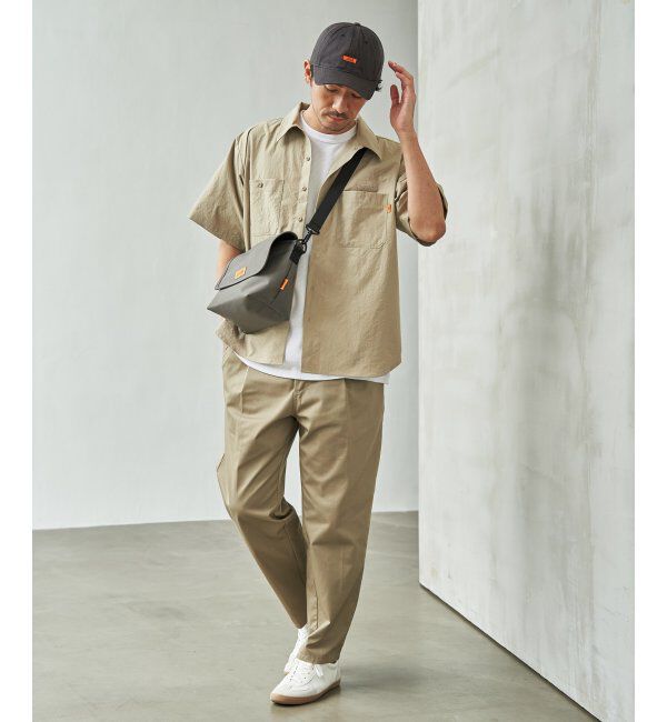 ikka「UNIVERSAL OVERALL ユニバーサルオーバーオール DAILYワンポイント刺繍Tシャツ」|Tシャツ・カットソー|