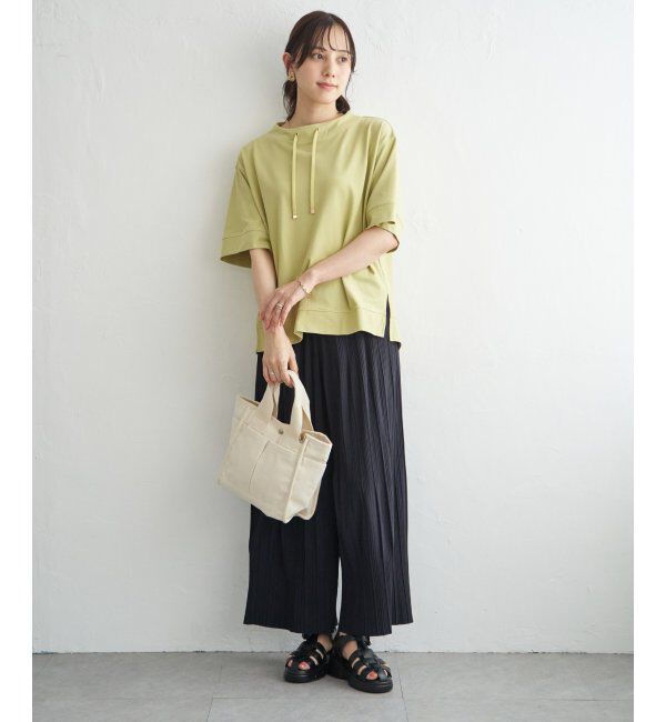 ikka「【接触冷感】鹿の子スピンドルプルオーバー」|Tシャツ・カットソー|
