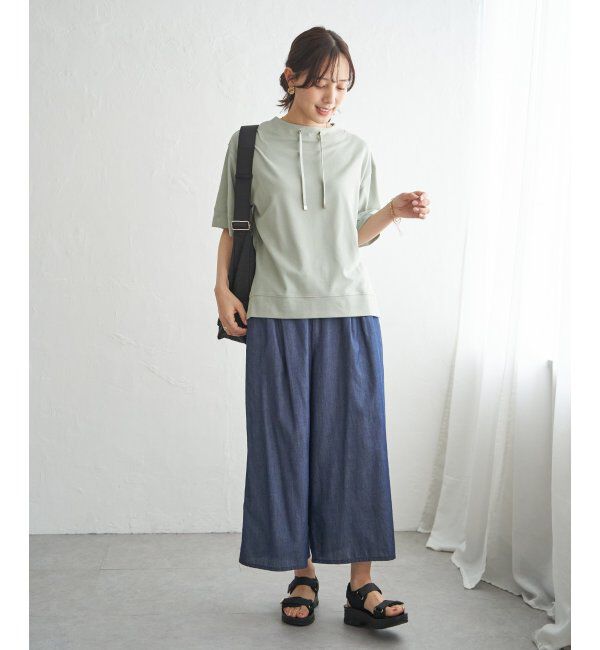 ikka「【接触冷感】鹿の子スピンドルプルオーバー」|Tシャツ・カットソー|