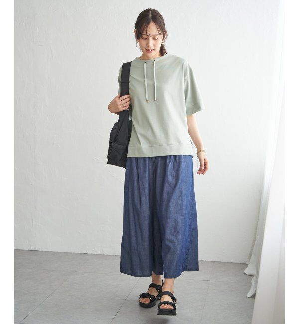 ikka「【接触冷感】鹿の子スピンドルプルオーバー」|Tシャツ・カットソー|