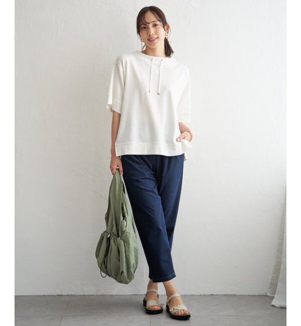 ikka「【接触冷感】鹿の子スピンドルプルオーバー」|Tシャツ・カットソー|