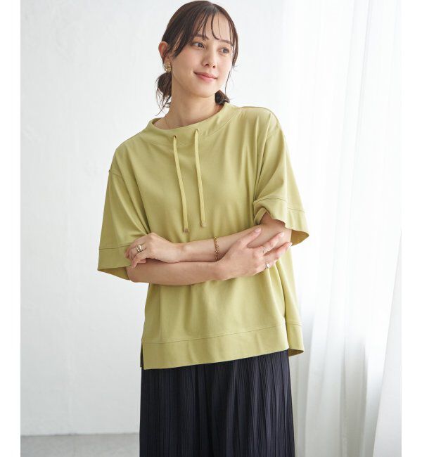 ikka「【接触冷感】鹿の子スピンドルプルオーバー」|Tシャツ・カットソー|