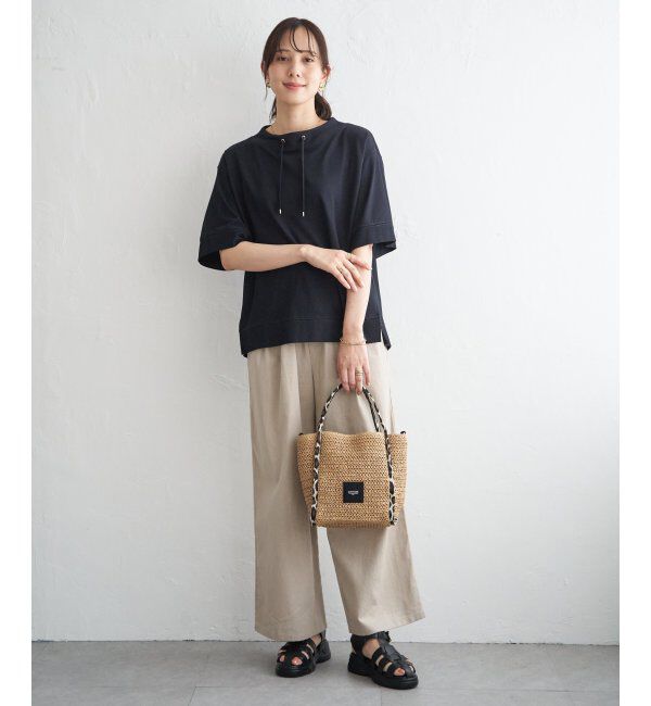 ikka「【接触冷感】鹿の子スピンドルプルオーバー」|Tシャツ・カットソー|