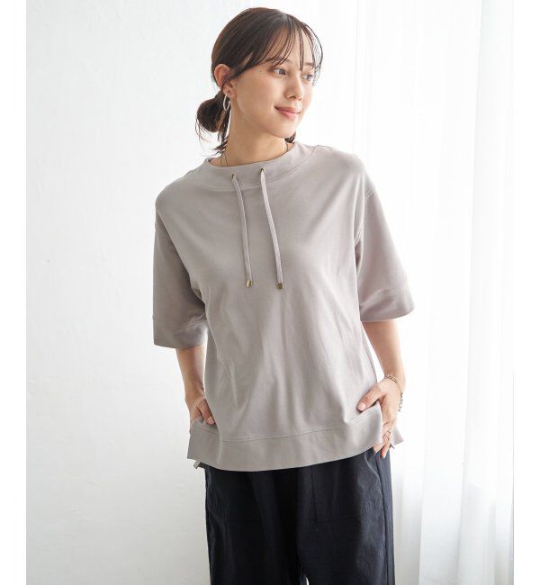 ikka「【接触冷感】鹿の子スピンドルプルオーバー」|Tシャツ・カットソー|