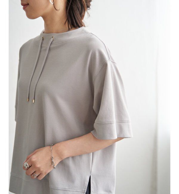 ikka「【接触冷感】鹿の子スピンドルプルオーバー」|Tシャツ・カットソー|