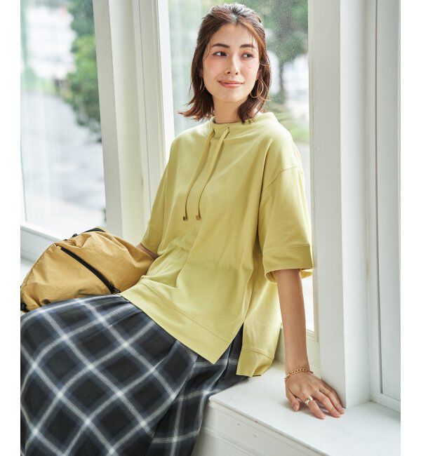 ikka「【接触冷感】鹿の子スピンドルプルオーバー」|Tシャツ・カットソー|