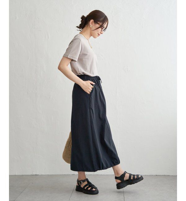 ikka「【雑誌InRed6月号掲載】鹿の子裾レイヤードプルオーバー【接触冷感】」|Tシャツ・カットソー|