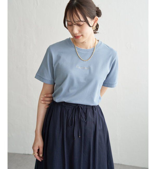 ikka「【雑誌InRed6月号掲載】鹿の子裾レイヤードプルオーバー【接触冷感】」|Tシャツ・カットソー|