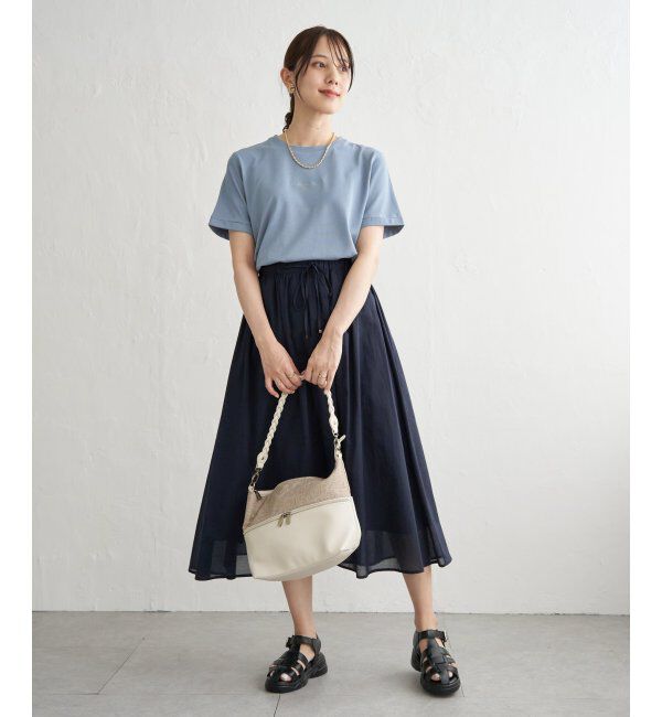ikka「【雑誌InRed6月号掲載】鹿の子裾レイヤードプルオーバー【接触冷感】」|Tシャツ・カットソー|