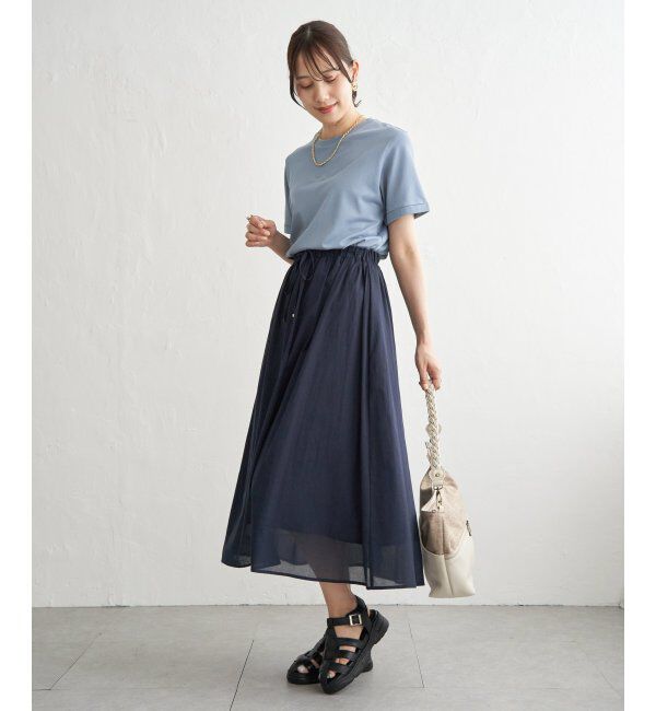 ikka「【雑誌InRed6月号掲載】鹿の子裾レイヤードプルオーバー【接触冷感】」|Tシャツ・カットソー|