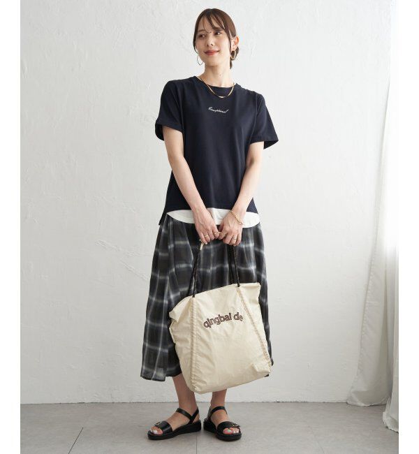 ikka「【雑誌InRed6月号掲載】鹿の子裾レイヤードプルオーバー【接触冷感】」|Tシャツ・カットソー|