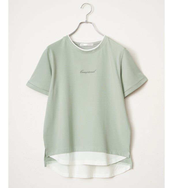 ikka「【雑誌InRed6月号掲載】鹿の子裾レイヤードプルオーバー【接触冷感】」|Tシャツ・カットソー|