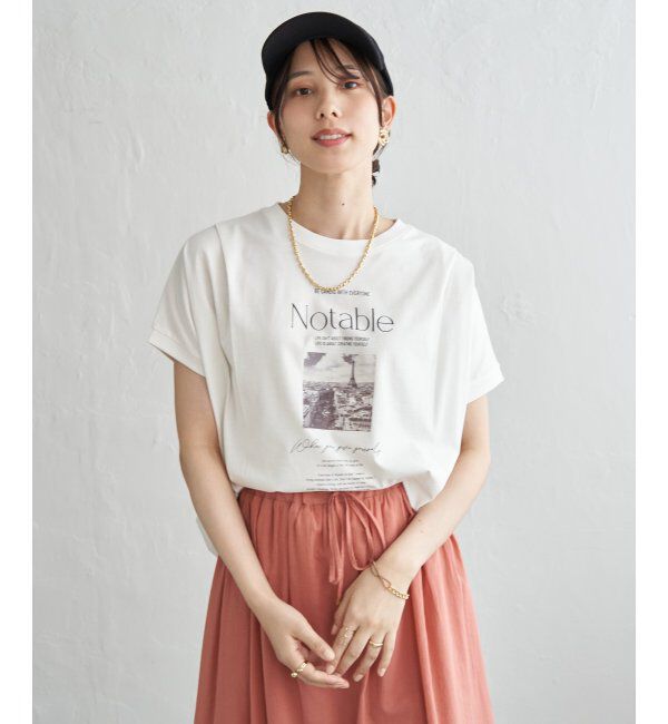 ikka「【接触冷感】ロゴフォトチュニックTシャツ」|その他|