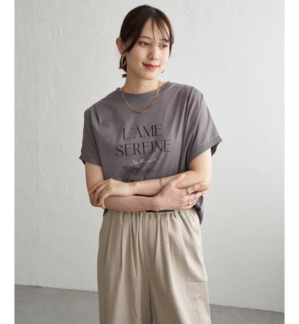 ikka「【接触冷感】ロゴフォトチュニックTシャツ」|その他|