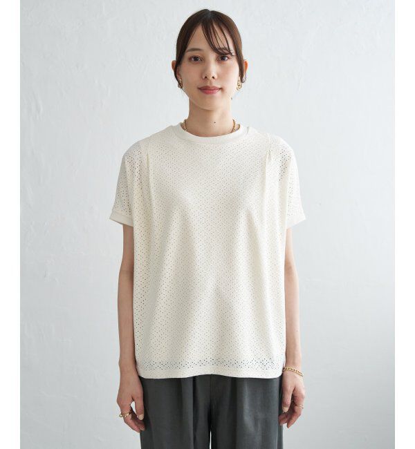 ikka「【お得だ値】冷感アイレットレースプルオーバー」|その他|