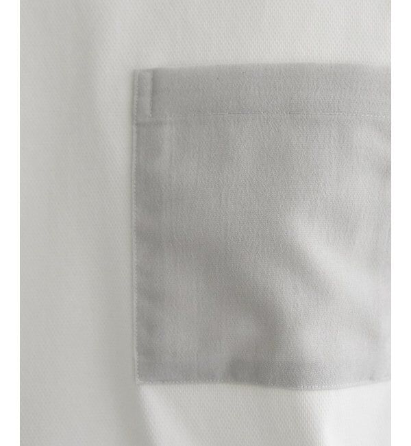 ikka「冷感異素材コンビTシャツ」|Tシャツ・カットソー|