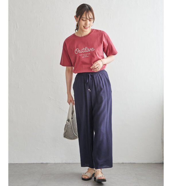 ikka「【接触冷感】ロゴフォトプリントTシャツ」|Tシャツ・カットソー|
